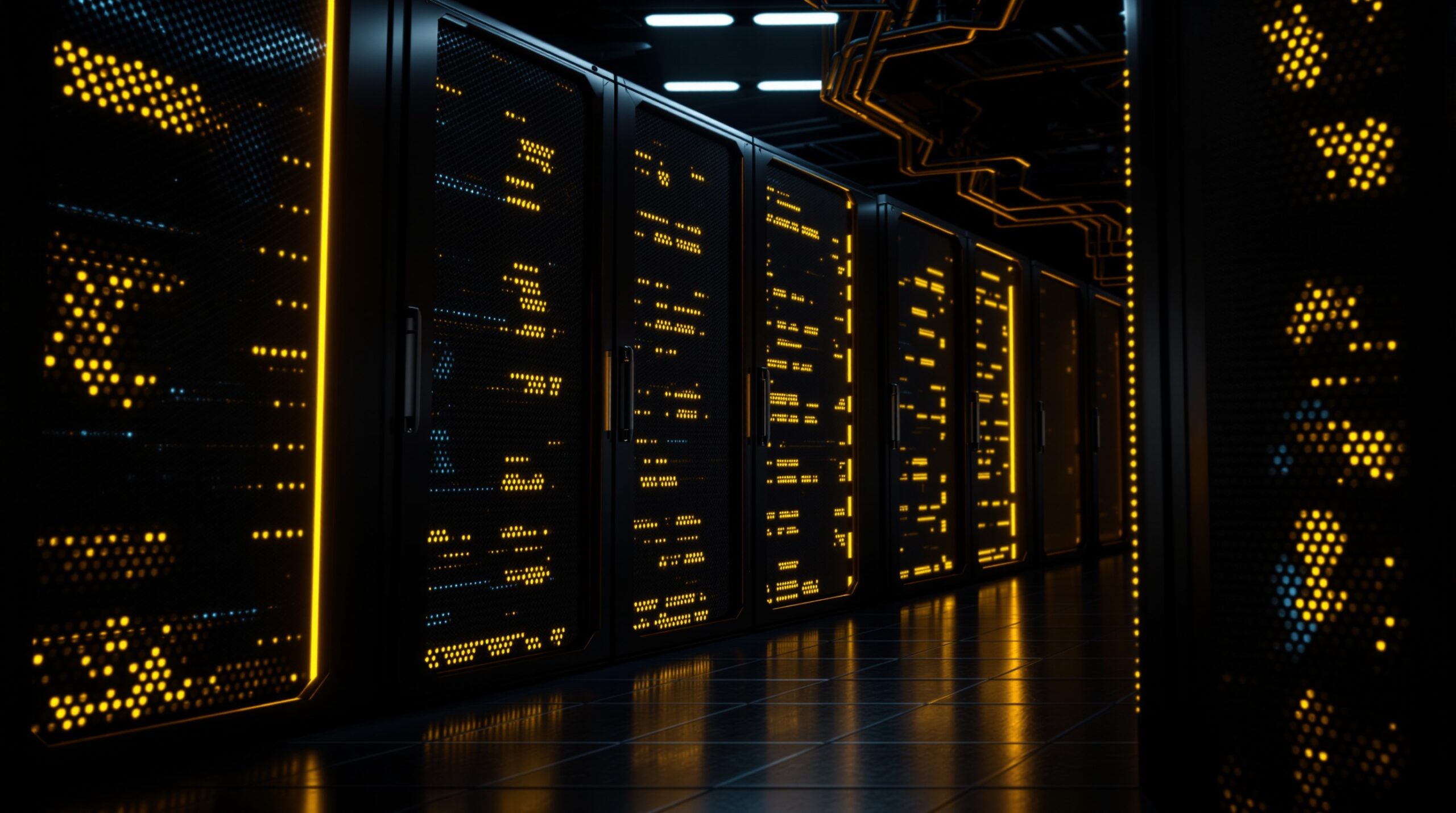 EarthNode server hardware in a secure data center environment