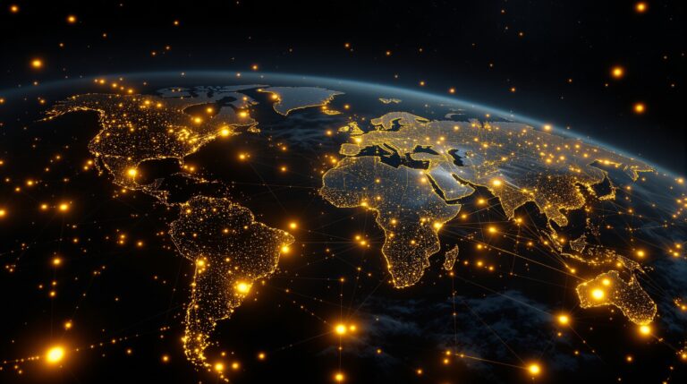 Unetwork decentralized telecom network global overview