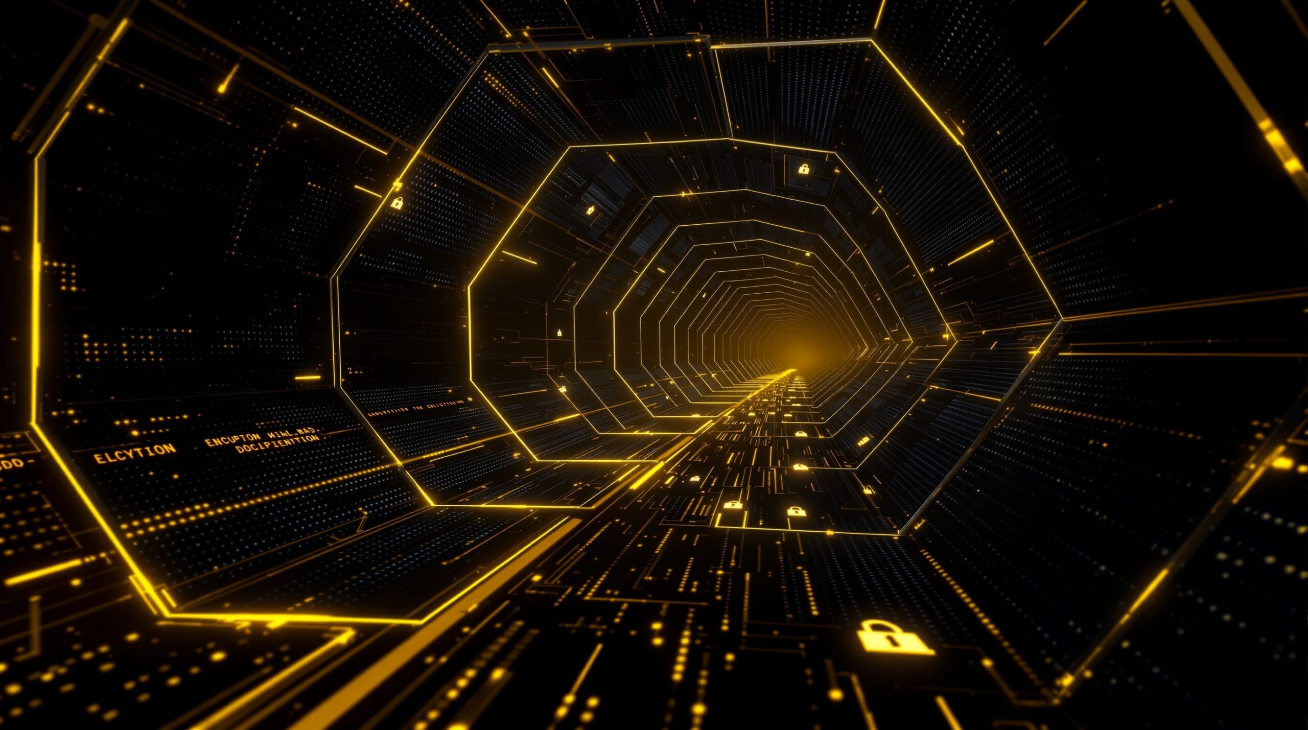 Secure encrypted data flowing through a protected network channel