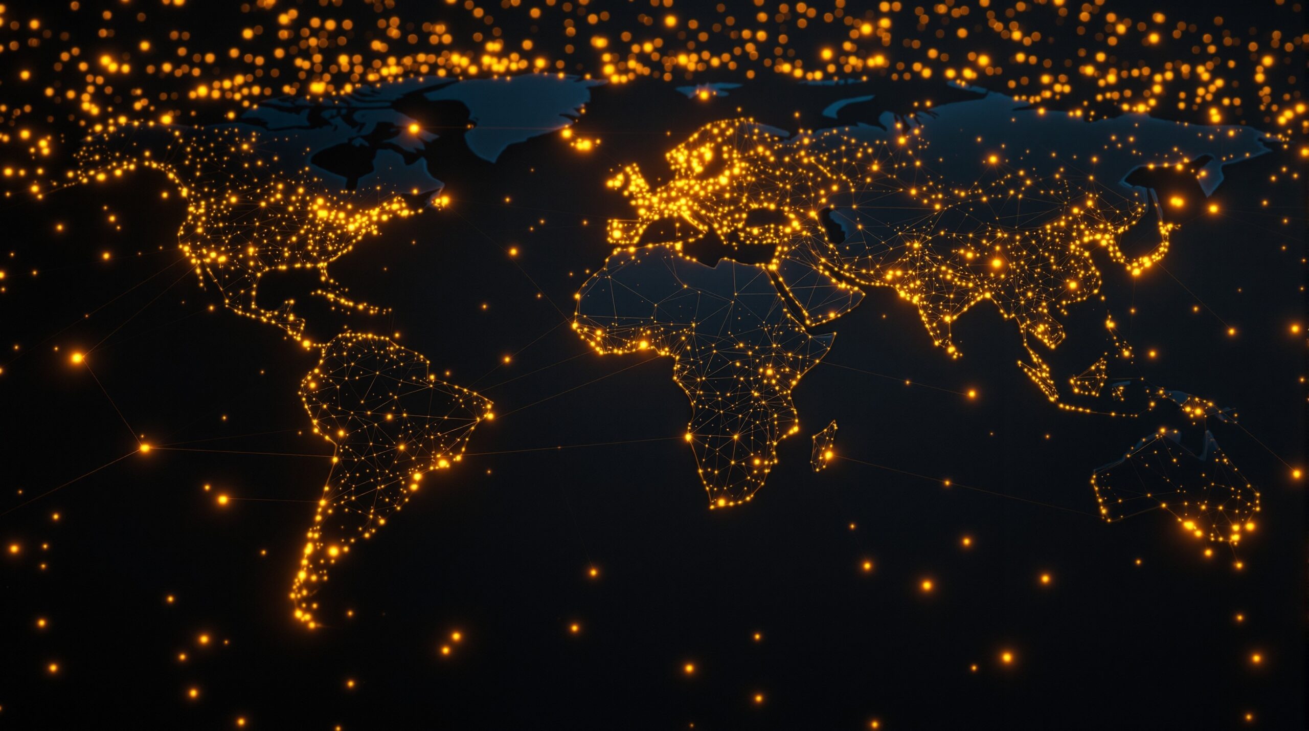 Diverse group of people participating in a global decentralized network community