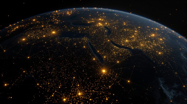 Global telecommunications network powered by everyday people