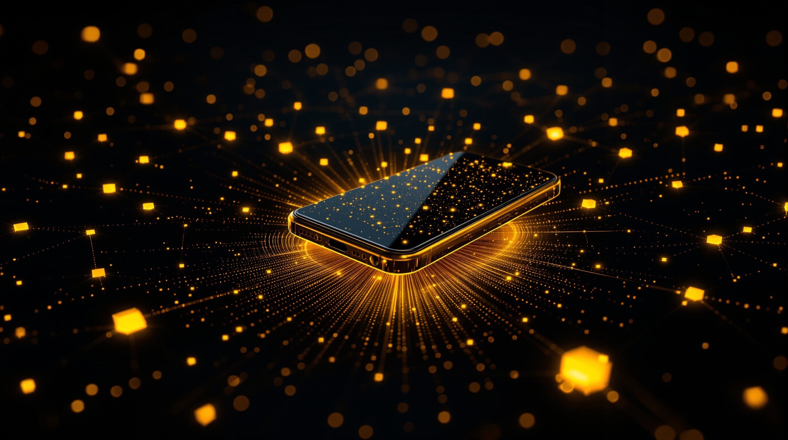 Smartphone running the Unetwork app connected to a global verification network